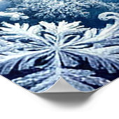 Weihnachtsmann, Schlittenfahrt und gemütliche Weih Poster (Ecke)