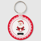 Weihnachtsmann Schlüsselanhänger (Vorderseite)