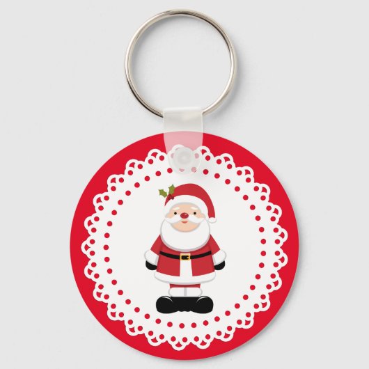 Weihnachtsmann Schlüsselanhänger (Vorderseite)