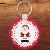 Weihnachtsmann Schlüsselanhänger (Vorderseite)