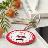 Weihnachtsmann Schlüsselanhänger (Seite)