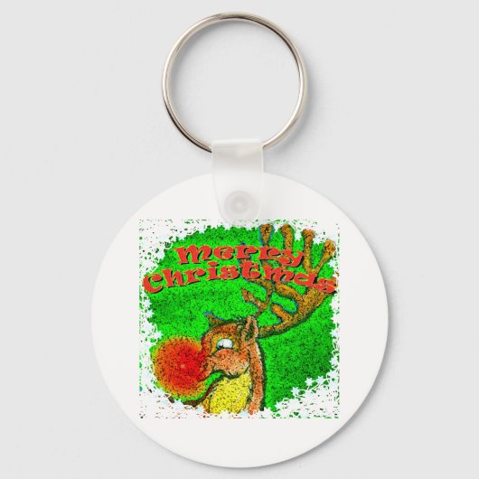 Weihnachtsmann Schlüsselanhänger (Vorderseite)