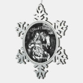Weihnachtsmann-Schneeflocken-Rahmen-Ornament Schneeflocken Zinn-Ornament (Rechts)
