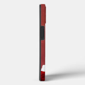 Weihnachtsmann, Schneeflocken, rot Case-Mate iPhone Hülle (Rückseite / Rechts)