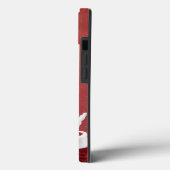 Weihnachtsmann, Schneeflocken, rot Case-Mate iPhone Hülle (Rückseite / Links)