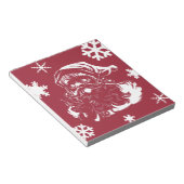 Weihnachtsmann Schneeflocken Weihnachtsfeiertag Notizblock (angewinkelt)