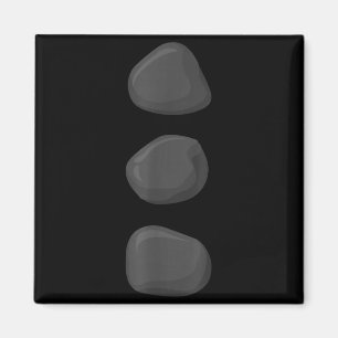 Weihnachtsmann-Schneemann Drei schwarze Knöpfe Xma Magnet
