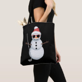 Weihnachtsmann Schneemann Golfball Weihnachtsgolfe Tasche (Von Nahem)