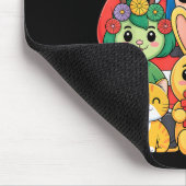 Weihnachtsmann Schneemann Hase Katze Engel Winter Mousepad (Ecke)