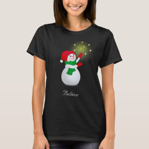 Weihnachtsmann Schneemann T-Shirt