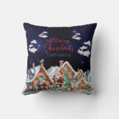 Weihnachtsmann, Schneemann Weihnachtsfeiertag Kissen (Rückseite)