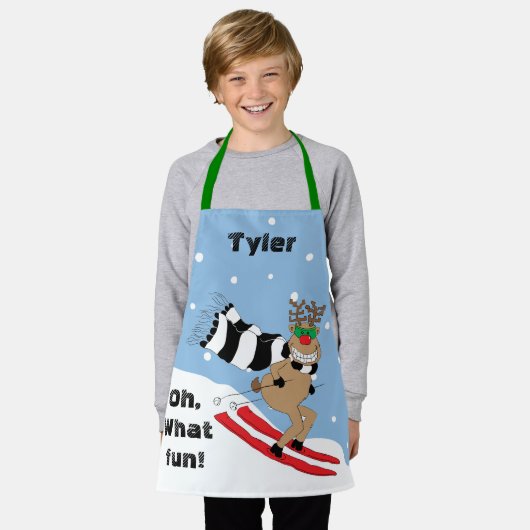 Weihnachtsmann Schürze (Getragen)