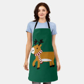 Weihnachtsmann Schürze (Getragen)