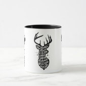 Weihnachtsmann, Schwarz & Weiß Tasse (Zentrum)