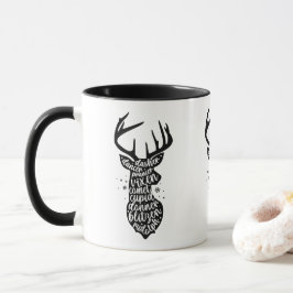 Weihnachtsmann, Schwarz & Weiß Tasse