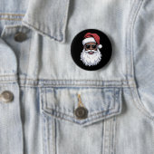 Weihnachtsmann Schwarz Xmas Santa Afro Afroamerika Button (Beispiel)
