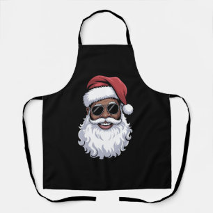 Weihnachtsmann Schwarz Xmas Santa Afro Afroamerika Schürze