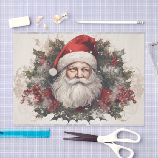 Weihnachtsmann Seidenpapier (Handwerk)