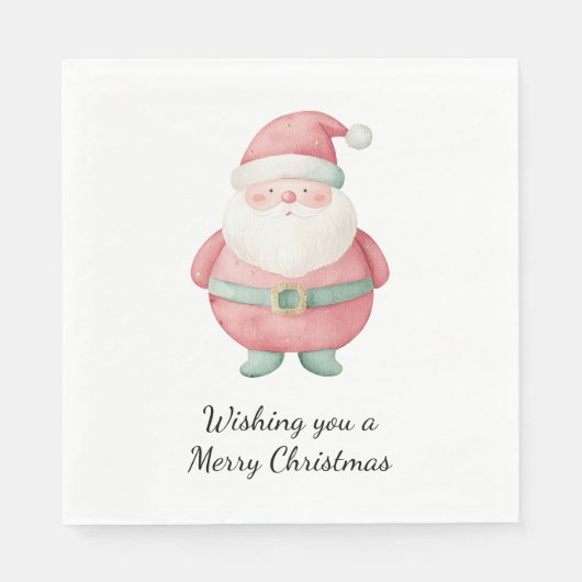 Weihnachtsmann Serviette (Vorderseite)