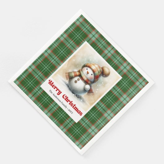 Weihnachtsmann Servietten Digital für Kinder (Ecke)