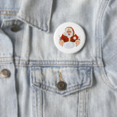 Weihnachtsmann setzte für Weihnachtsabendessen Button (Beispiel)