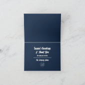 Weihnachtsmann, Sie sind ein fantastischer, saison Dankeskarte (Innenseite)