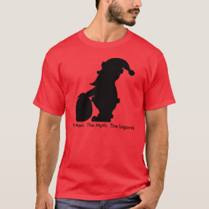 Weihnachtsmann-Silhouette-Mann-Mythos-Legenden-T - T-Shirt