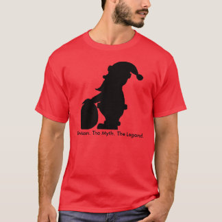 Weihnachtsmann-Silhouette-Mann-Mythos-Legenden-T - T-Shirt