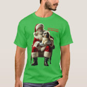 Weihnachtsmann sitzt mit einem schiitischen Tzu Do T-Shirt (Vorderseite)