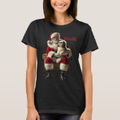 Weihnachtsmann sitzt mit einem schiitischen Tzu Do T-Shirt (Vorderseite)