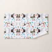 Weihnachtsmann Snowman Badhandtuch Set (Handtuch)