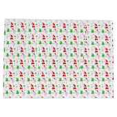 Weihnachtsmann Snowman Große Geschenktüte (Rückseite)