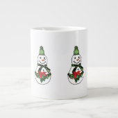Weihnachtsmann Snowman Jumbo-Tasse (Vorderseite)