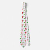 Weihnachtsmann Snowman Krawatte (Vorderseite)