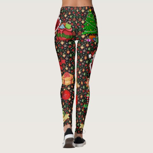 Weihnachtsmann Snowman Leggings (Rückseite)