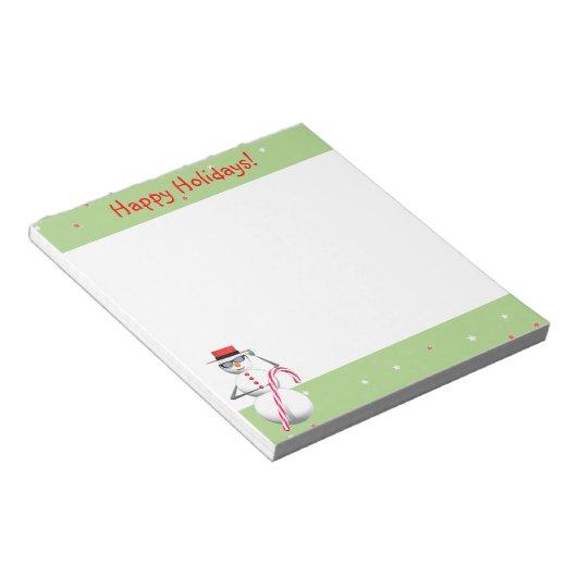 Weihnachtsmann Snowman Notizblock (angewinkelt)