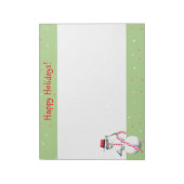 Weihnachtsmann Snowman Notizblock (Rotiert)