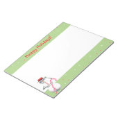Weihnachtsmann Snowman Notizblock (angewinkelt)