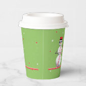 Weihnachtsmann Snowman Pappbecher (Rechts)