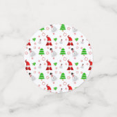 Weihnachtsmann Snowman Santa Konfetti (Klein Vorderseite)