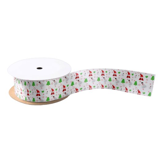 Weihnachtsmann Snowman Satinband (Spule)
