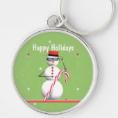 Weihnachtsmann Snowman Schlüsselanhänger (Vorne)
