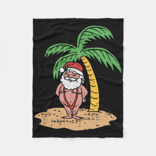 Weihnachtsmann-Sommer-Badeanzug Lustiges Weihnacht Fleecedecke