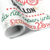 Weihnachtsmann-Sonderzustellung Geschenkpapier (Rolleneckpunkt)