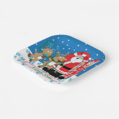 Weihnachtsmann Spaß Pappteller (Gewinkelt)