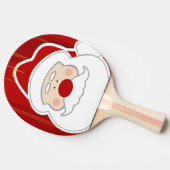 Weihnachtsmann-Spaß Tischtennis Schläger (Seitenansicht)