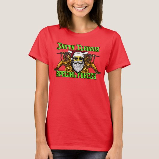 Weihnachtsmann, Spezialeinheiten, Armee T-Shirt (Vorderseite)