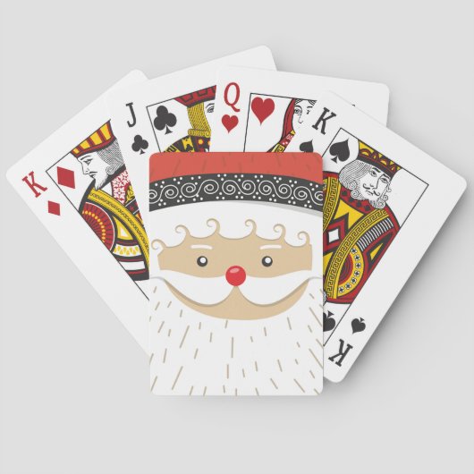 Weihnachtsmann Spielkarten (Rückseite)