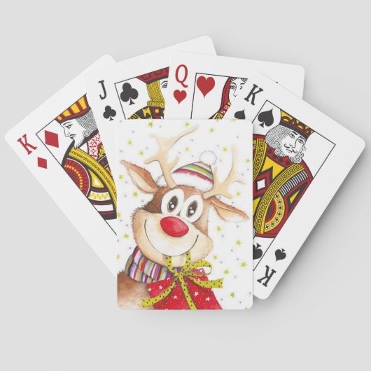 Weihnachtsmann Spielkarten (Rückseite)