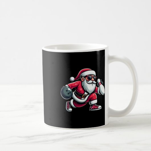 Weihnachtsmann spielt Bowling Funny Boys Ki Kaffeetasse (Rechts)